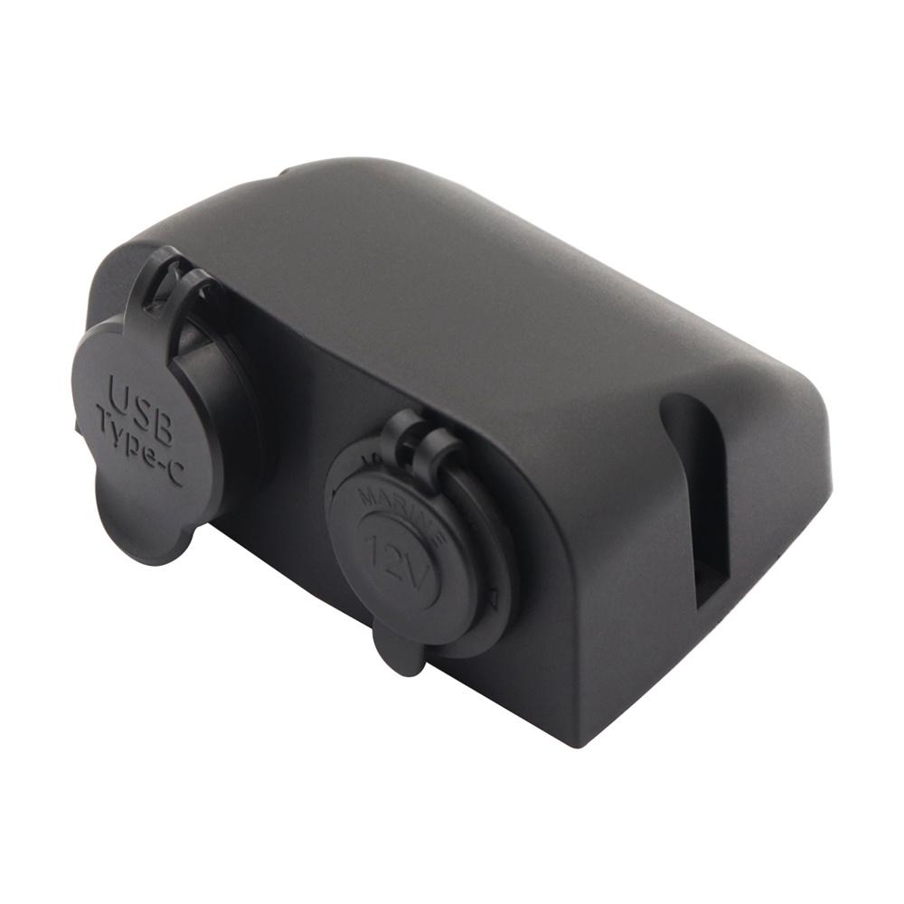 10-30 В QC3.0 и TYPE-C Двойное зарядное устройство Автомобильный прикуриватель Разъем-штекер Для лодки автомобиля
