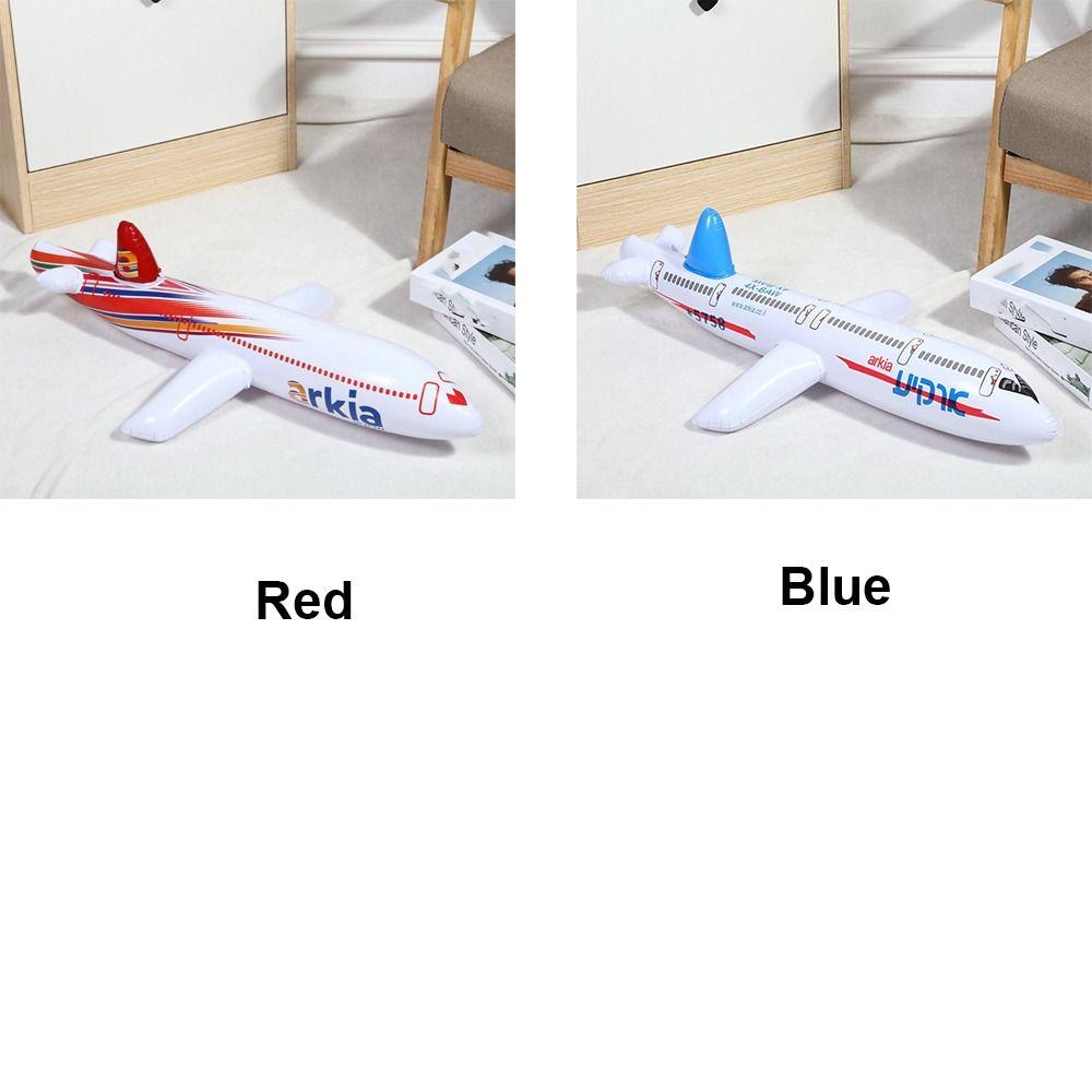 2 Colors Float Airplane 80cm Inflatable Airliner Fun Inflatable Airliner Toy  Kid Birthday Gift