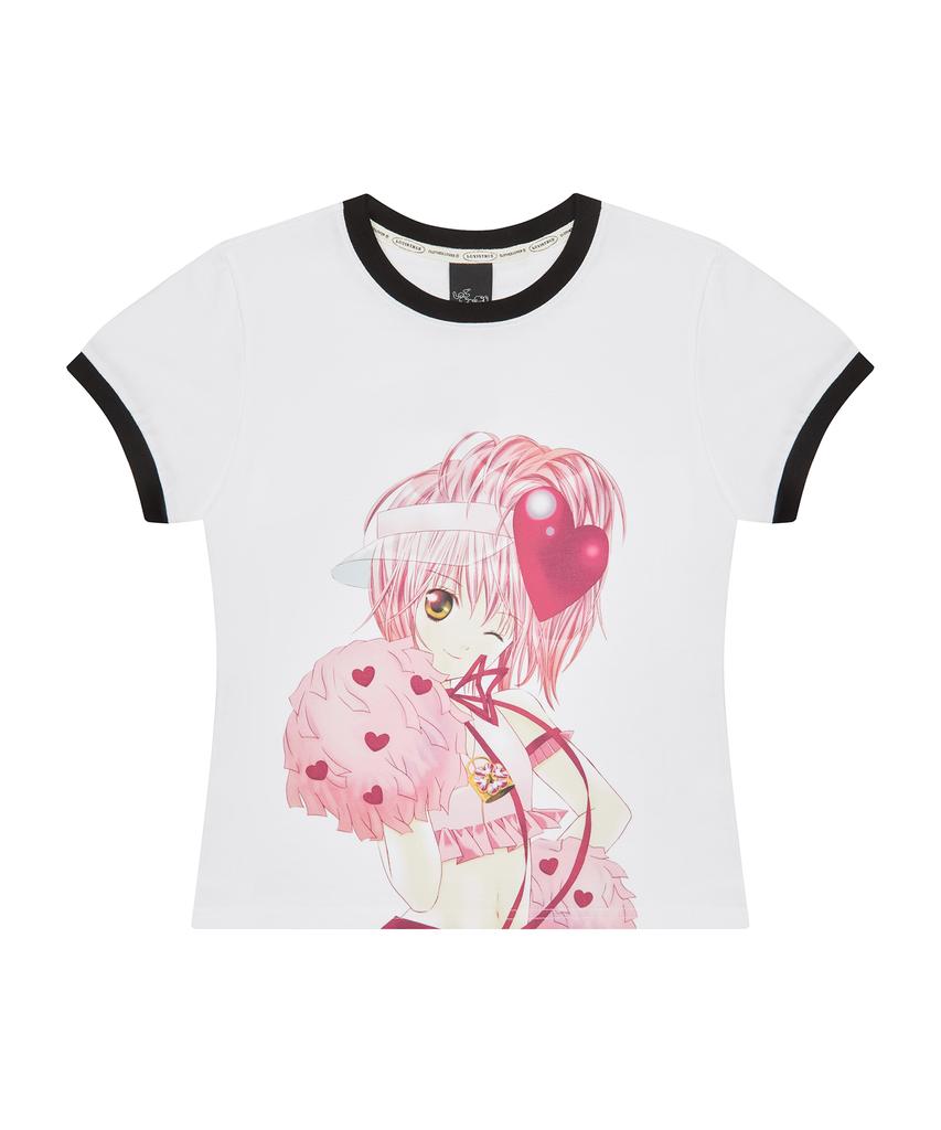 LUVISTRUE Shugo Chara! Футболка с контрастными рукавами(белый)