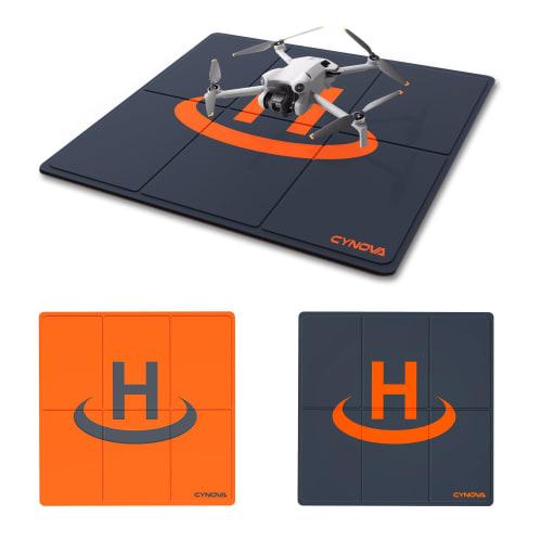 CYNOVA Mini 4 Pro/Mini 5 Pro Drone Heliport, 50cm DJI Mini 2 Landing Pad, Durable and Waterproof Drone Landing Mat, Foldable/Double-Sided, Compatible