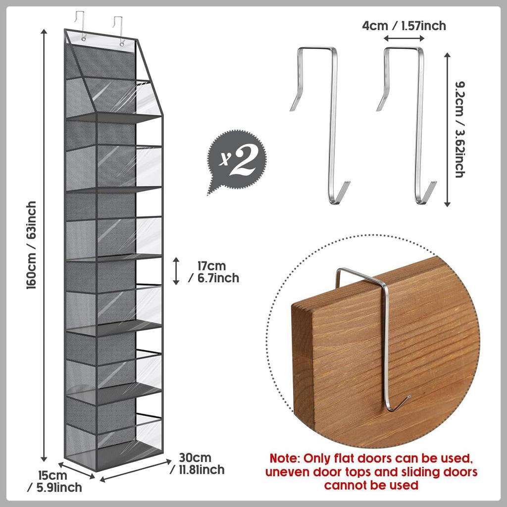 За дверью Органайзер для пылесборника Подвесной мешок Подвесной мешок для шкафа Сумка для хранения вещей для малышей Косметика Игрушки Разное Подвесная организация