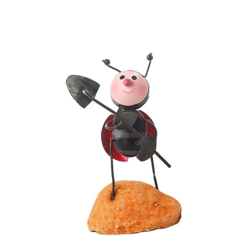 Креативный мультяшный маленький божья коровка исцеляющие маленькие украшения гостиная компьютерный стол ТВ-тумба современное украшение для дома и сада