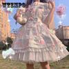 Kawaii платье на подтяжках Harajuku японское пастельное готическое платье с принтом конфетный принт с принтом свиньи милое платье Лолиты летнее платье DDLG звезды подарок на Tumblr