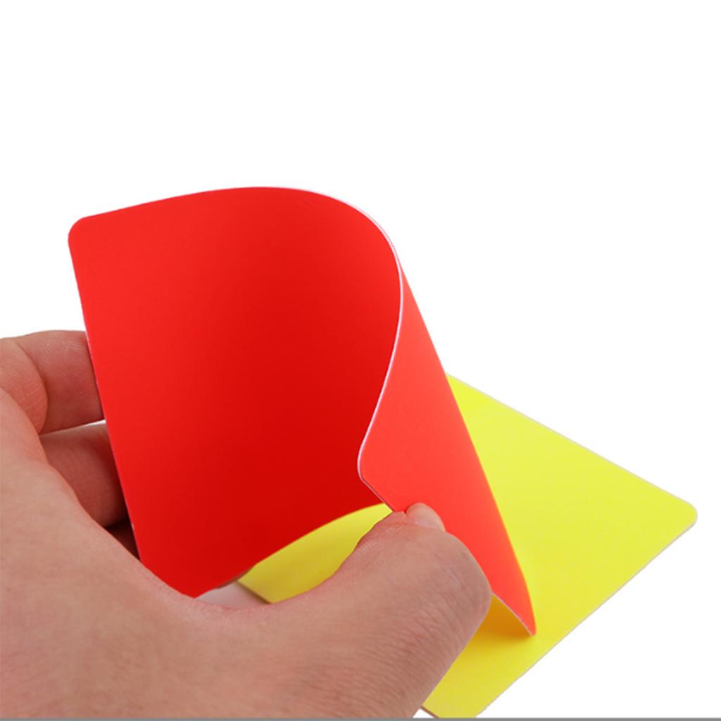 Referee Cards Set Football Referee Red and Yellow Cards with Whistle Lanyard Sports Ref Kits Score Book for Soccer
