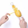 Spiral Potato Cutter Manual Slicer, Fry Vegetable Spiralizer Chips Maker with 4 Stainless Steel Sticks