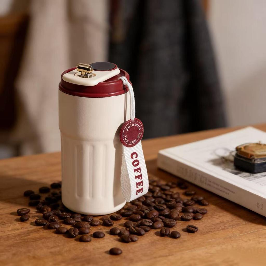 316 Stainless Steel Smart Insulated Portable Water Cup with Carrying Rope