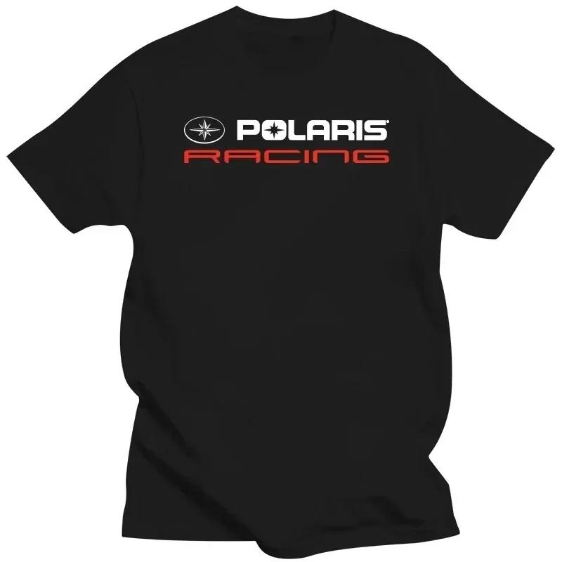 Polaris Racing Rzr Снегоход Логотип Футболка Футболка Топ Одежда Мужская Круглый вырез Короткий рукав Хлопок Мужская Женская Мультяшная#Цвет