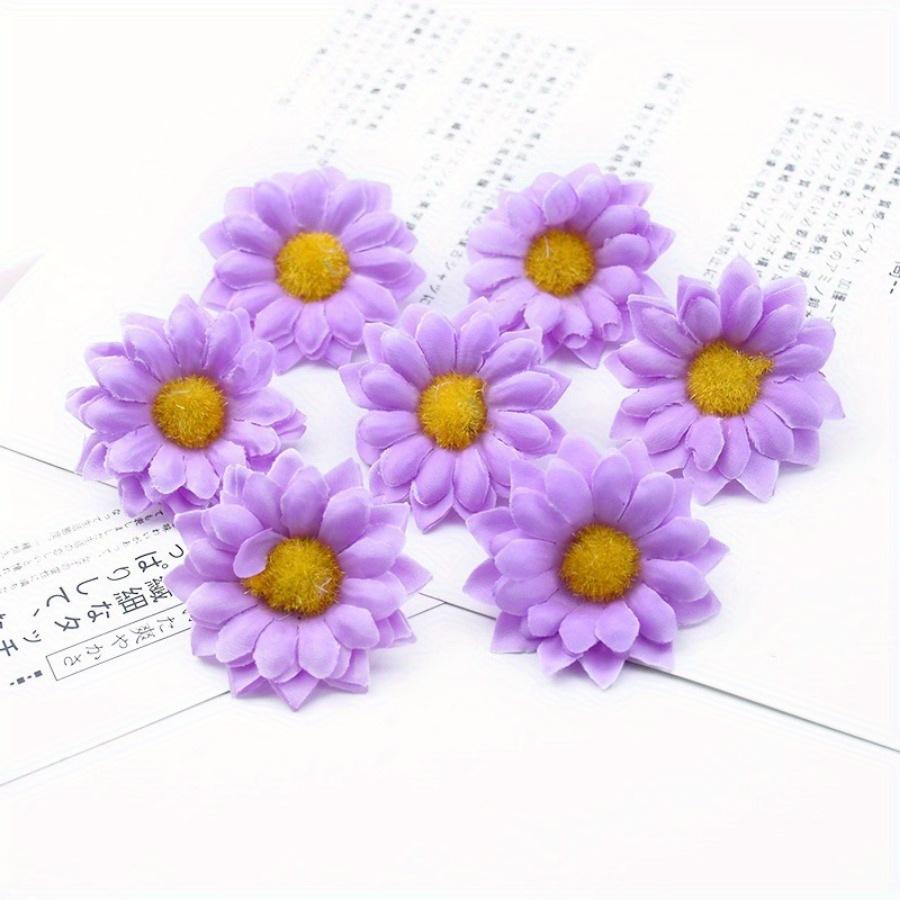 30шт DIY ручной работы Подсолнечник Дейзи Моделирование Шелковый Подсолнечник Поддельные Цветочные Гирлянды Материал