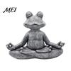 Decorative Sculpture for Outdoor Spaces Meditation Animal Figurine Ornament, Resin Zen Statue, Stress Relief Sitting Cute Garden Landscaping