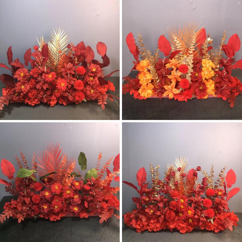 Большой набор для украшения свадебной дорожки и Т-сцены из шелковых цветов