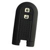 ZIAN Чехол для смарт-ключа автомобиля Toyota Daihatsu с 2 кнопками, вместительная силиконовая крышка, новый Tanto/New Move Custom LA600S, специально разработанный (черный)