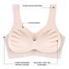 Flarixa Tube Top Ice Silk Cooling Lingerie Seamless Underwear Women's Push Up Bra Shockproof Sports Bra Yoga Vest Female BigSize