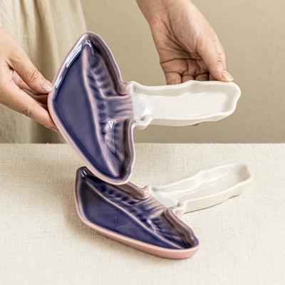 Креативная тарелка в форме гриба Керамическая тарелка Специальная посуда Тарелка для закусок Десертная тарелка Домашняя ресторанная тарелка Тарелка для дим-самов