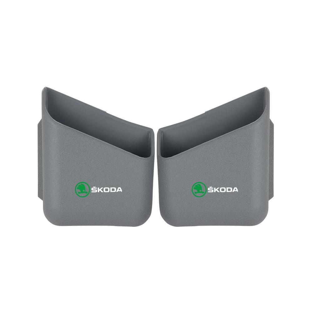 tgcyx7 Car Interior Side Door Storage Box Stowing Tidying Hanging Holder For Skoda Rapid Octavia A5 S Kodiaq Fabia A7 VII Kamiq Karoq