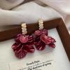 Tassel Shell Vintage Petal Flower Earrings Stud Earrings 20 French Temperament Premium Earrings Vacation