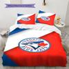 Постельное белье с узором Toronto Blue Jays Комплект Пододеяльник Наволочка Домашний Декор Подарок (1 пододеяльник + 2 наволочки, без наполнителя)