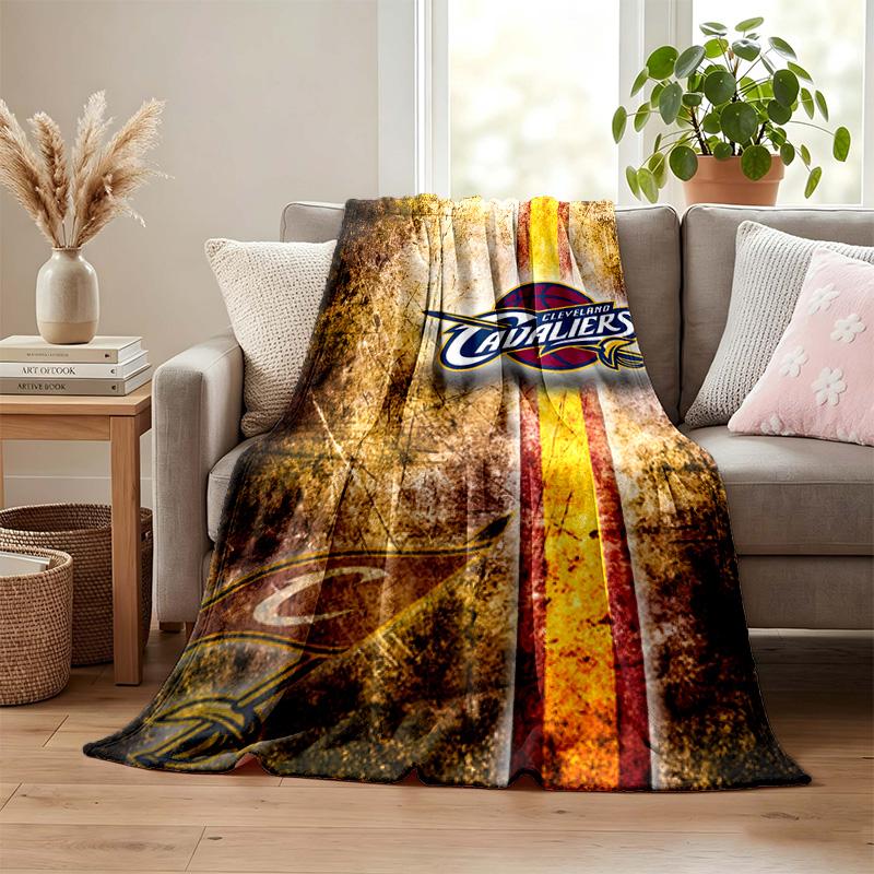 Cleveland Cavaliers blanket Flannel Blanket Soft Cozy Plush Throw for Sofa Bed Lightweight Home Decoration