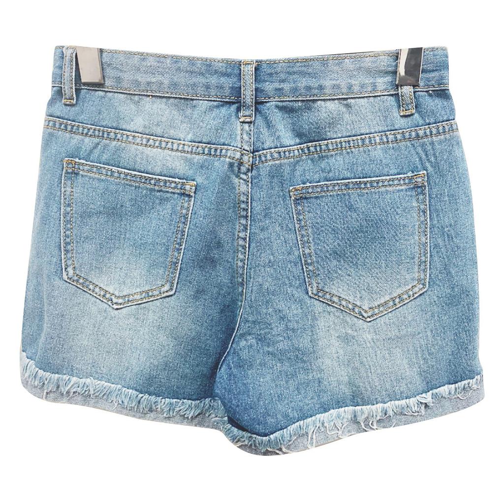 Summer Ladies Jeans Ragged Tassel Sexy Denim Shorts Women's Pants