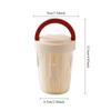 Dripable Fruit Cup with Fork Food Grade Student Portable Picnic Storage Bucket Plastic Cup Sealed Leak Proof Salad Cup 1PC