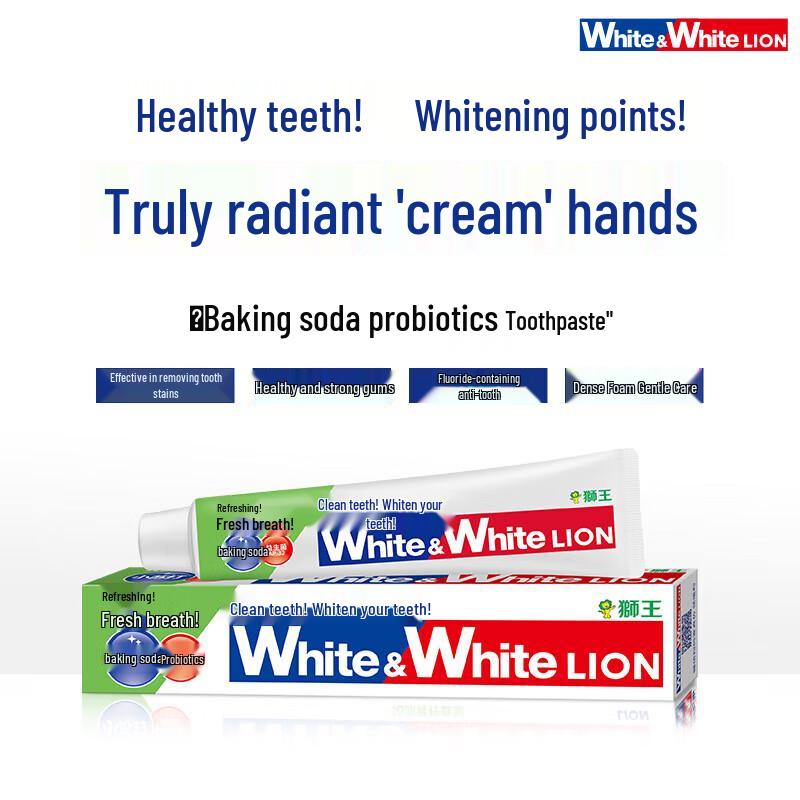Lion WhiteWhite Baking Soda Probiotic Whitening Toothpaste