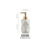 European Irregular Ceramic Lotion Bottle Bathroom Accessories Gold Press Head Hand Sanitizer Portable Dispensing Soap Dispenser