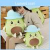 Hat Wear Avocado Plush Toy Cartoon Stuffed Doll Bedroom Decoration Gift Kids
