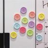 6 шт. Пуговицы конфетных цветов, Магниты на холодильник, Офисное сообщение, Кухонный домашний декор, Наклейки-магниты на холодильник