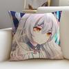 Futuristic HHonkai Star RailS Cushion Cover Breathable and skinfriendly linen pillowcase square removable and washable cushion