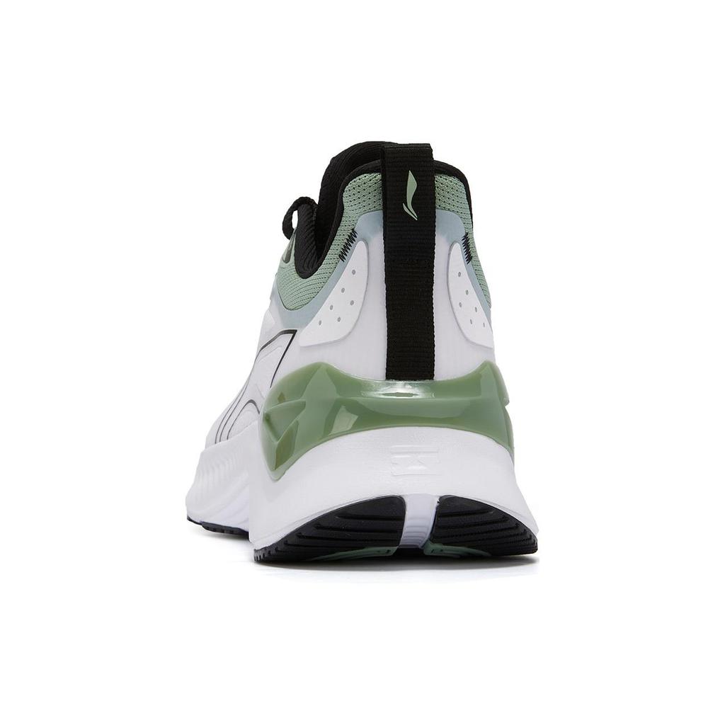 New LiNing YueYing 3.0 Cushioned Wear Resistant Breathable Low Top Running Shoes Men's White Green ARHU023-3