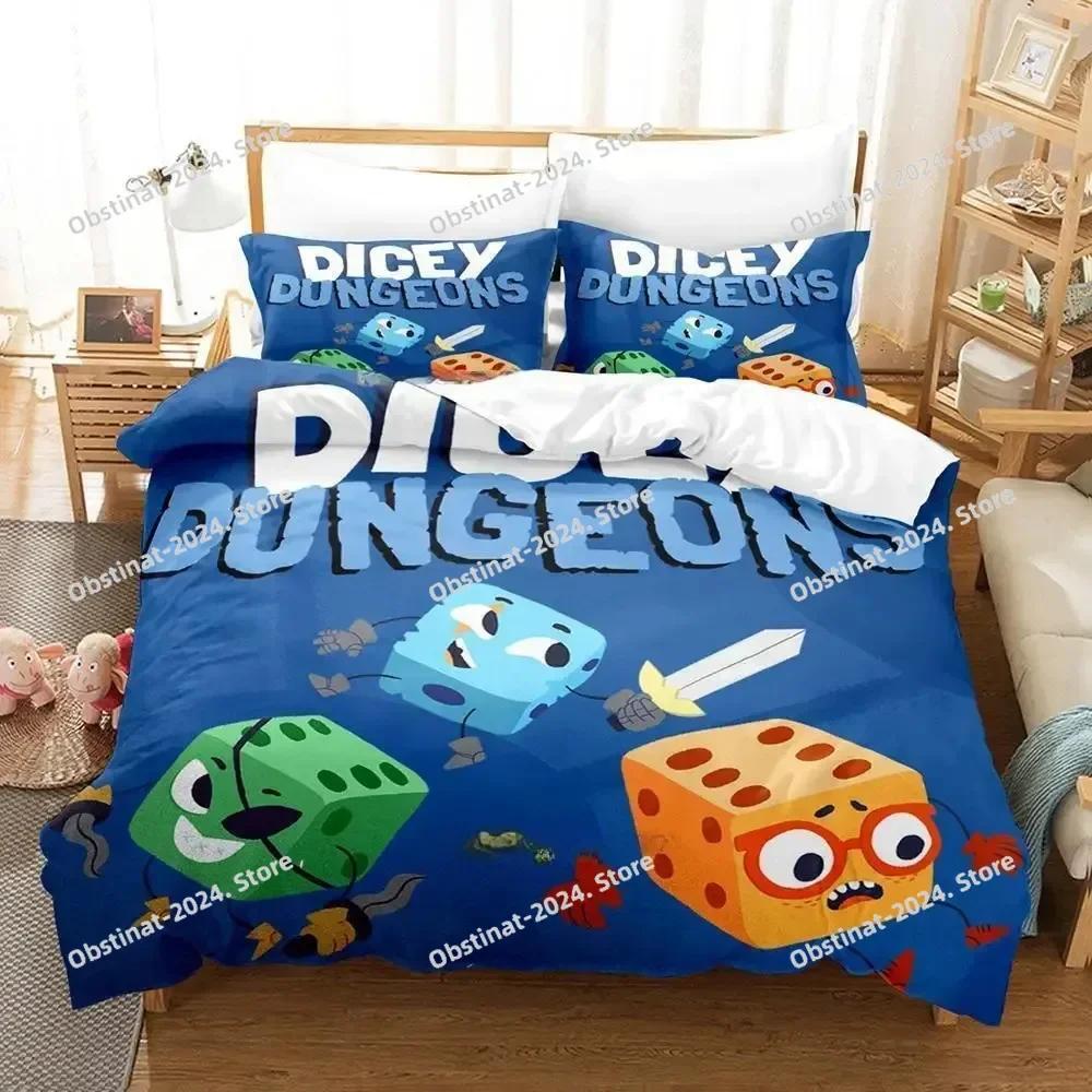 Новый Аниме Игровой Постельный Комплект Dicey Dungeons Печатный Постельный Комплект С Наволочкой Пододеяльник Односпальный Двуспальный Queen Super King