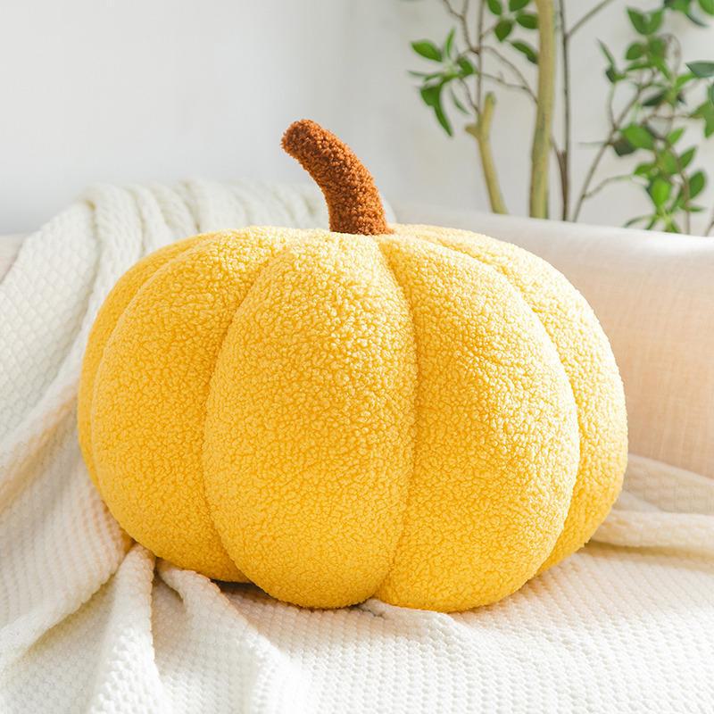 Pumpkin-Shaped Cushion: Versatile Sofa, Bed, or Decorative Pillow In Three Colors