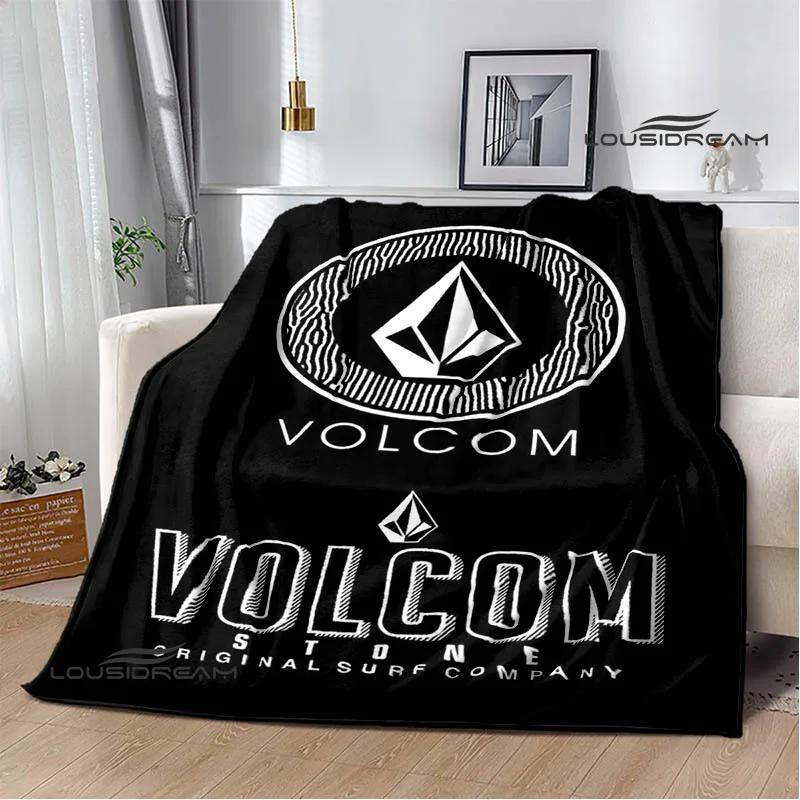 Пледы с принтом V-VOLCOM Фланец Теплый плед мягкий и удобный для дома, путешествий, кровати, пикника, подарок на день рождения