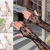 Lace Ice Sleeve UV Protection Women Arm Cover Fashion Riding Ice Silk Arm Cover  Summer