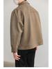 Men's Loose Fit Retro Woolen Lapel Jacket - Korean Autumn/Winter Style