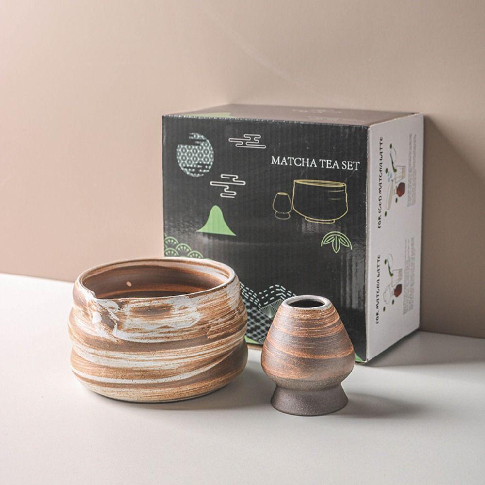 Керамический держатель для венчика матча, текстурированный набор для приготовления матча, новая миска для матча, любители чая