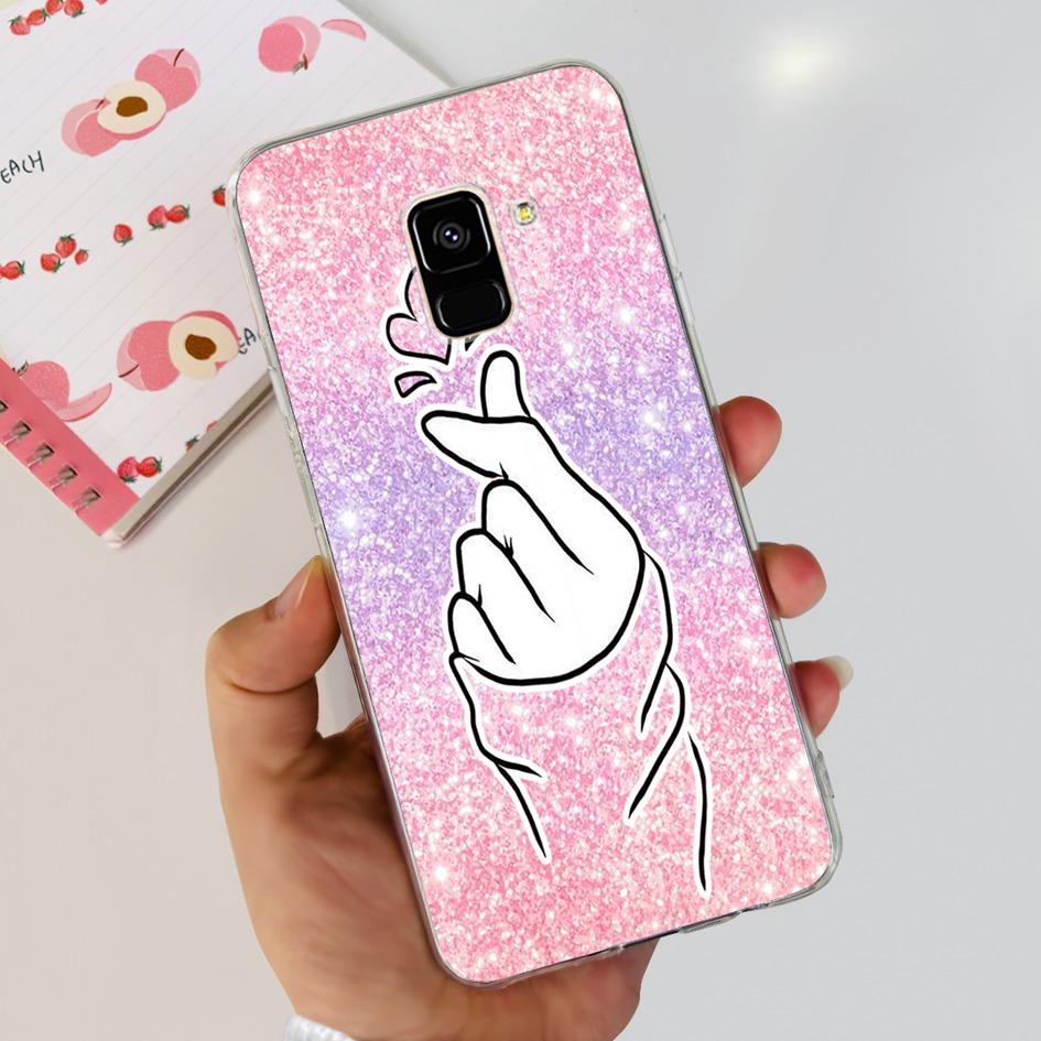 Чехол для Samsung Galaxy A8 2018 / A8 Plus 2018 A530F A730F Силиконовый чехол Популярный цветок одуванчика Мягкий TPU Чехол-защита для телефона