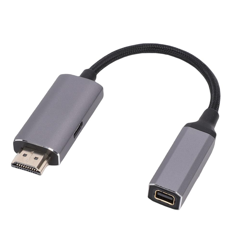 Кабель HD на Mini DisplayPort из алюминиевого сплава 1080P 60 Гц Однонаправленный HD Male на Mini DisplayPort Female Шнур с USB