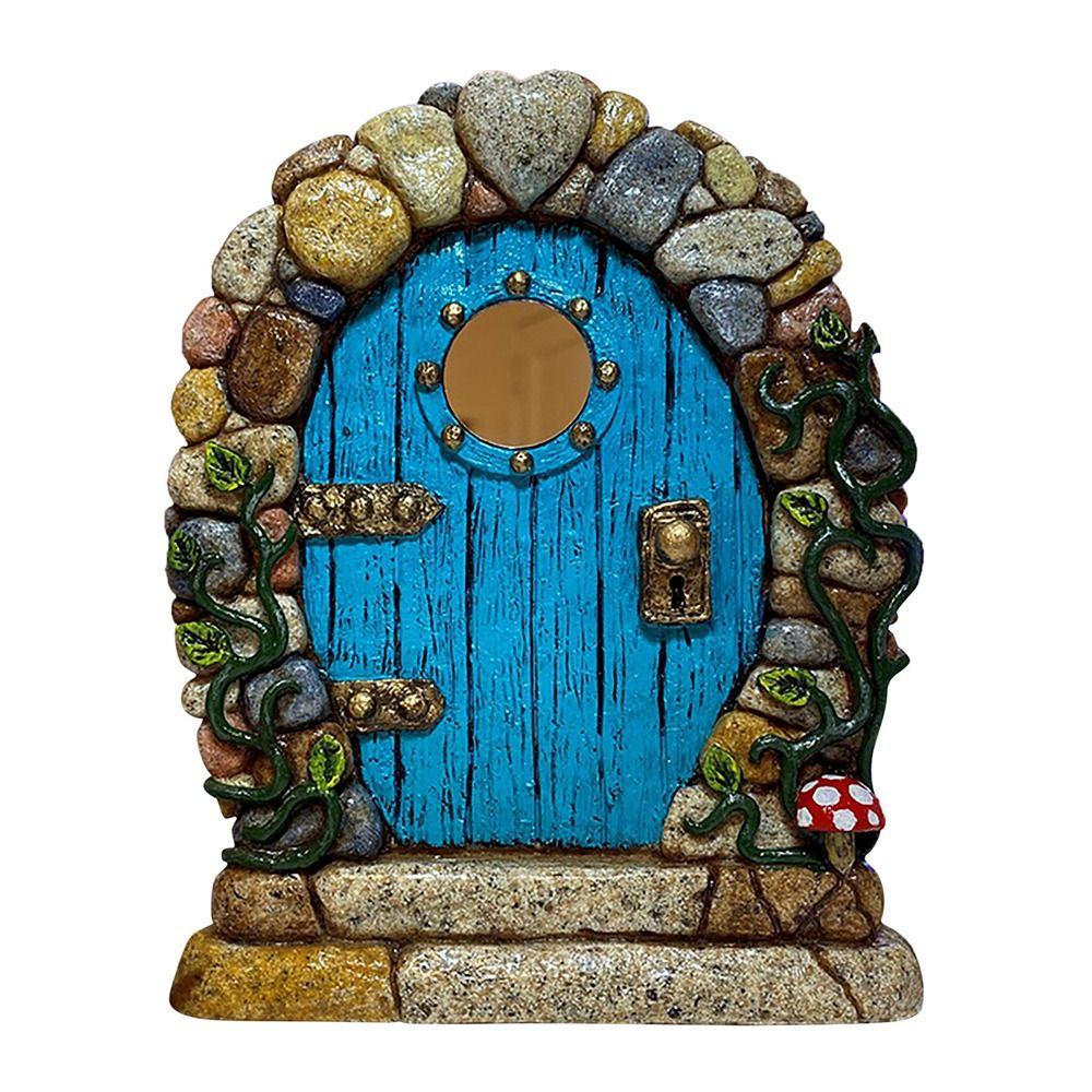 Sculpture Figurines Wooden Decoration Ornaments Courtyard Tree Decoration Fairy Tale Fairy Gate