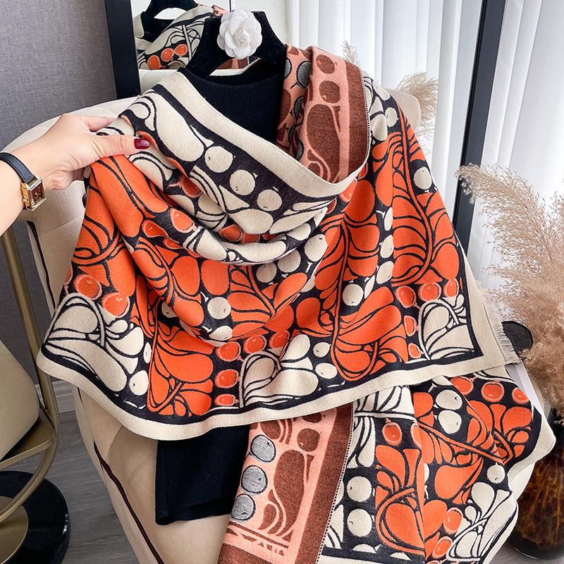 Геометрический шарф, Шаль высокого класса, Шарф, омолаживающий, Студентки выходят с теплыми женщинами