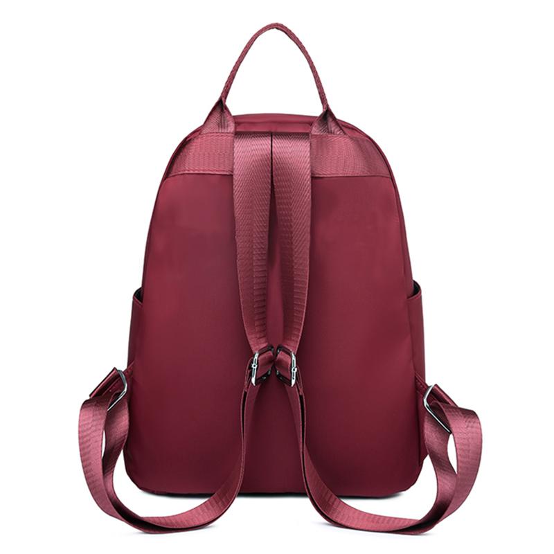 Everyday Versatile Embossed Nylon Rucksack Trendy Multi- Option, Roomy Storage for Ladies Daily Outdoor Activities