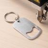 Stainless Steel Beer Bottle Opener Simple Key Chain Pendant Portable Bottle Opener  Gift