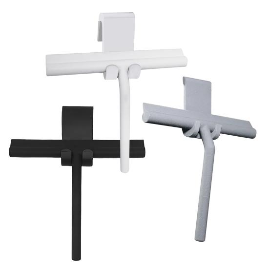 Односторонний скребок Эргономичный дизайн Без установки Скребок для стекла душевой кабины Устойчивый к царапинам Силиконовый скребок для зеркала в ванной комнате