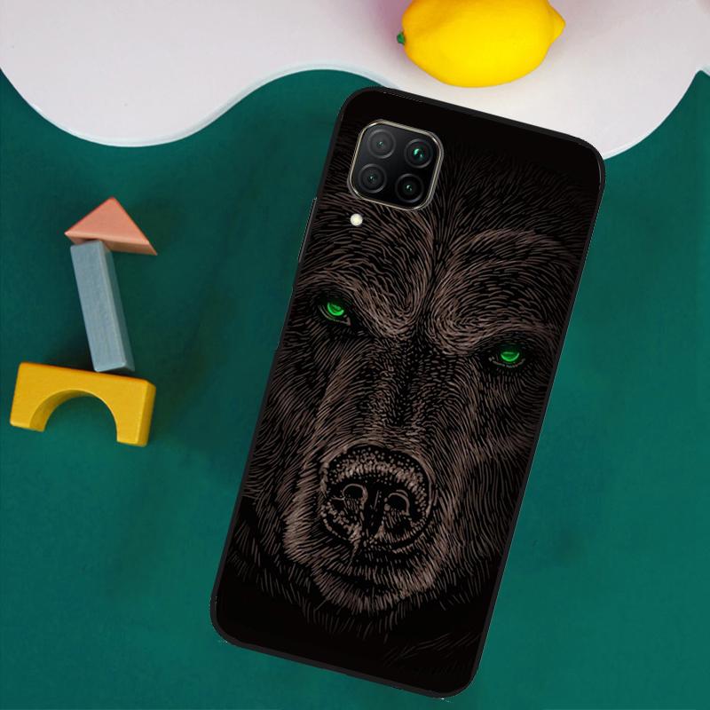 Cute Grizzly Bear For Huawei Nova Y61 Y91 Y73 Y72 Y70 Y60 Y90 12s 12i 11i 8i 9 10 SE P30 P40 Lite P60 Pro Case