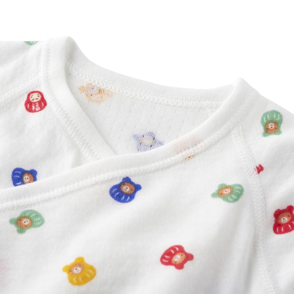 MIKI HOUSE Комбинезон для малышей, сделано для мальчиков и размер, многоцветный, майка с принтом по всей поверхности, 100% хлопок, Япония, для девочек, новорожденный, 40-2336-145, 60-70см,