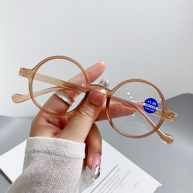 New Ultra Light Retro Small Round Frame Reading Glasses Men Vintage Hyperopia Eyewear Anti Blue Light Presbyopia Glasses