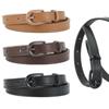 Leather Thin Belt Alloy Buckle Waist Belt Casual Pin Buckle Belts Women