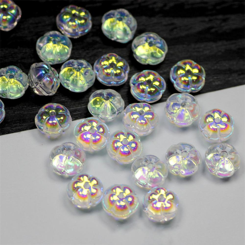 High Quality DIY Jewelry Accessories Lantern Decoration Fashion Beaded 8mm Bracelet Necklace 50Pcs Handmade Making Glass Materials Beads Pumpkin