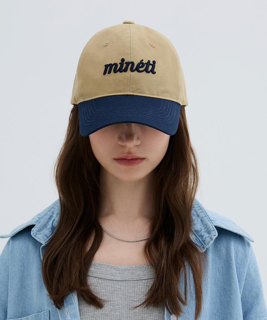 Двухцветная бейсболка с надписью Mineti Y 10525 Mt