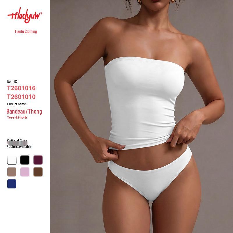 Women's Strapless Y2K Solid Color Sexy Summer Top