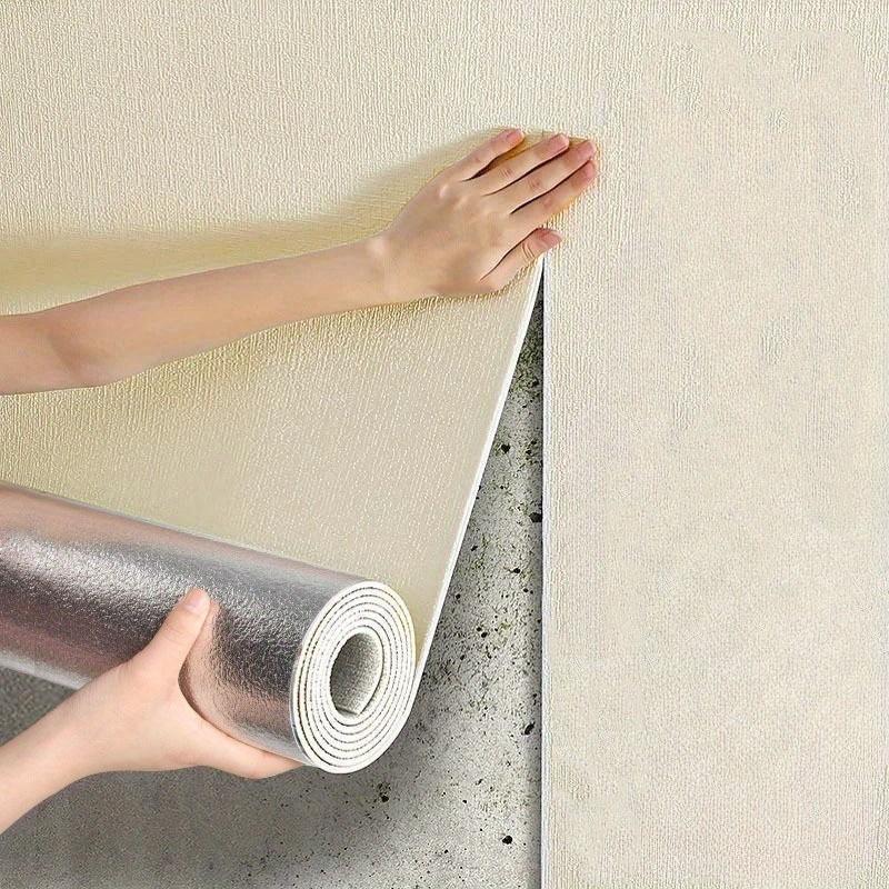 Самоклеящиеся 3D стеновые панели, Толстая пена с современной текстурой - Звуко- и теплоизоляция для спальни, гостиной, декора стены под телевизор